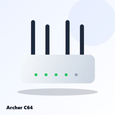 TP-Link Archer C64 AC1200 Wireless Router illustration